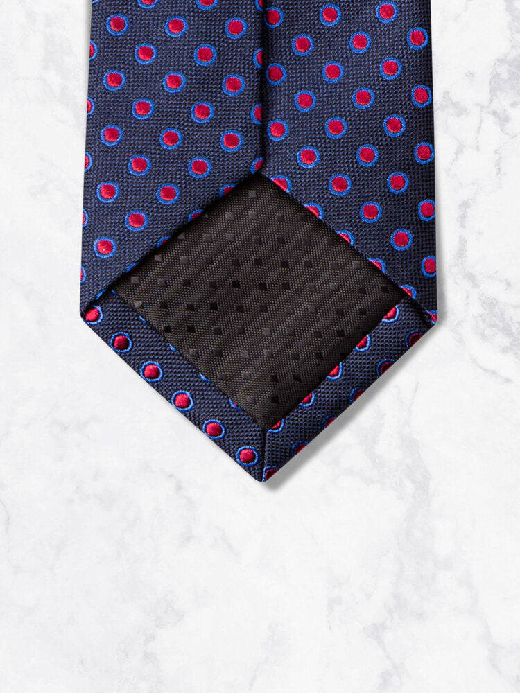 Cravate soie, largeur 6 cm, 100% soie.